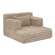 Delta Children Cozee Chaise Toddler Lounger Chair with Supportive Pillow, Light Tan Corduroy