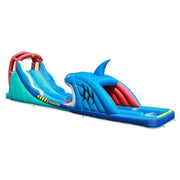 Happy Hop Shark Attack Double Slide Inflatable Water Slide New Open Box