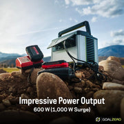 Goal Zero Yeti 700 Portable Power Station, 677Wh LiFePO4 Battery, 600W AC Output, Water Resistant Solar Generator, Black
