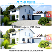 OOSSXX 4-Camera 5MP Wired Home Security Camera System, HD-Analog DVR, IP67 Waterproof Outdoor Cameras, 1TB Hard Drive