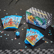 Wizards of the Coast Magic The Gathering Aetherdrift Bundle, 9 Play Boosters, Exclusive Alternate-Art Foil Promo Card, 40 Land Cards, Spindown Life Counter, Card Storage Box, D41340000