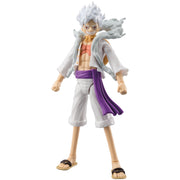 Bandai Namco Monkey D. Luffy Gear 5 Action Figure, 6.5 in, Poseable with Interchangeable Hands, One Piece