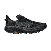 Hoka 1155150-BCKT Speedgoat 6 GTX Waterproof Trail Running Shoes for Men - Black/Outer Orbit - 9.5M