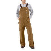 Carhartt Men's Loose Fit Firm Duck Bib Overall, Brown, 32W x 32L, 106671