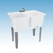 MUSTEE 36 in. x 34 in. Plastic Laundry Tub-22C