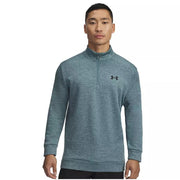 Under Armour Fleece Twist QZ Long-Sleeve Quarter-Zip Pullover - Jasper Blue - XL