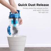 Eureka Whirlwind Canister Vacuum, Lightweight, 960W Motor, 2.5L Bagless Dust Container, Integrated Airflow Control, Automatic Cord Rewind, Blue