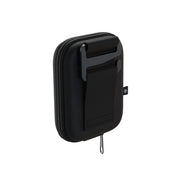 Fjorden Clamshell Case for Camera Grip, Black, Flexible Belt Loop, Metal G-Hook, Interior Mesh Pockets, Zipped Shell