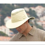 Tilley LTM6 Airflo Broad Brim Sun Hat, Certified UPF 50+ Protection, Breathable Mesh Crown, Water-Resistant Nylamtium Fabric, Adjustable Wind Cord, Khaki Olive, Size 7 7/8