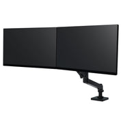 Ergotron LX Pro Premium Dual Direct Monitor Arm, Desk Mount, Matte Black, Fits 2 Monitors up to 27 in, 20.8 in Height Adjustment, VESA Compatible, 45-684-292
