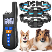 Uscamel H110908A Shock Collar for 2 Dogs, 3 Training Modes with 20 Levels, Rechargeable Waterproof Receiver, Remote Range 2600 ft