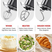 LINKChef SM30310A-US-MG 7.4 Quart Stand Mixer, 800W 12-Speed Tilt-Head Food Mixer, Kitchen Electric Mixer