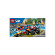 LEGO 6470788 City 4x4 Fire Truck with Rescue Boat Toy