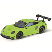Carrera Hybrid Remote Control Car Porsche 911 GT3 R, Acid Green, 1:50 Scale, USB-C Rechargeable, Front and Rear Lights, 50051002