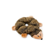Zippy Paws Plush Loopy Hedgehog Dog Toy, No Stuffing, Six Squeakers, Multicolor, 10 in x 8 in x 1 in, ZP134