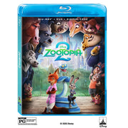 Disney Zootopia 2 Blu-ray DVD Combo, Animated Adventure Comedy, PG Rated, 2 Discs, 1080p, 1009415109