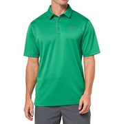 Under Armour 1290140 Men's Tech Golf Polo Shirt, HeatGear Moisture-Wicking, Team Kelly Green and Pitch Gray, 4X-Large Tall