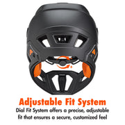 Ozark Trail Adult Full-Face Mountain Bike Helmet, Lightweight Ventilated Design, Black, Size L, Adjustable Fit