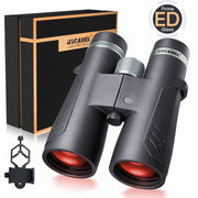 Uscamel C139703 12x50 ED Binoculars, Roof Prism, BAK4, Fully Multi-Coated Optics, Waterproof, Black