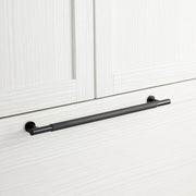 HN-B-9013.15.SBK Evinger Knurled Brass Appliance Pull 15
