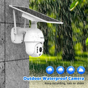Toguard Ap40 PTZ Wireless Outdoor Dome Surveillance Security Camera With 15600mAh Battery Solar Panel