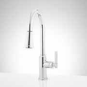Signature Hardware SHXCGF107CP Single Handle Pull Down Kitchen Faucet in Chrome
