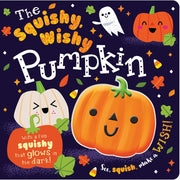 Make Believe Ideas The Squishy Wishy Pumpkin Children's Board Book with Glow-In-The-Dark Squishy Pumpkin, Halloween Theme