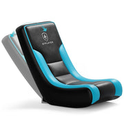 GTPLAYER GTP-450R-TEAL Teal Gaming Chair Faux Leather Gaming Floor Rocker Chair