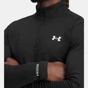 Under Armour 6005299 Packaged Base 4.0 Quarter-Zip Athletic Sweatshirt, Black, 3XL