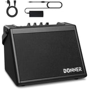 Donner DDA20 Electric Drum Amp, 20W Portable Bluetooth Musical Instrument Amplifier with 6.5-Inch Woofer and 2-Inch Tweeter, Adjustable Tone Controls, DDA20
