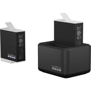 GoPro Dual Battery Charger with 2 Enduro 1720mAh Lithium-Ion Batteries, USB-C Cable, Compatible with HERO12 Black, HERO11 Black, HERO10 Black, HERO9 Black, Black ADDBD-211-VT