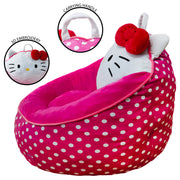 Hello Kitty WK950187 Compressed Foam Bean Bag Chair for Kids, Pink