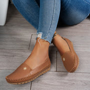 AstraShopming Womens Slip-On Loafers Flats, Lightweight Flexible Sole, Breathable Casual Walking Shoes, Non-Slip Outdoor Wear, Camel
