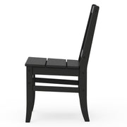 Better Homes & Gardens PK02-BH1160-V1-BL Southlake Outdoor Dining Side Chair (2 Chairs), All-Weather HDPE, Patio Seat, Black