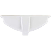 Signature Hardware 447959 Myers 21 Inch Vitreous China Undermount Bathroom Sink Glazed Underside