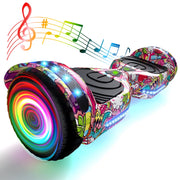 Tcdjtc LBW12A Electric Scooter with Bluetooth Speakers, Unicorn