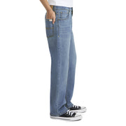 Levi Strauss Signature Boys Relaxed Stretch Jeans, Medium Wash Denim, Adjustable Waistband, Sizes 4-18