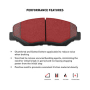 Dynamic Friction Company 5000 Advanced Ceramic Rear Brake Pads, Rear Set, Fits 1991-1993 Nissan NX, 1991-1994 Nissan Sentra, 1551-0511-00