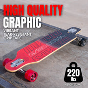 Madd Gear 426-620 Longboard Drop-Through Cruiser Complete Skateboard - 31