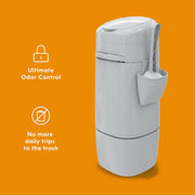 Angelcare Litter Genie XL+ Cat Litter Disposal System with Ultimate Odor Control, Jumbo Refill Bag, Scoop and Holder