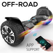 MAGIC HOVER HG2-Black Warrior Off-Road Hoverboard, Black, 8.5