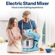 SPECSTAR VH1566-BL 4.75 Quart Stand Mixer, 8 Speed Kitchen Electric Food Mixer, Blue