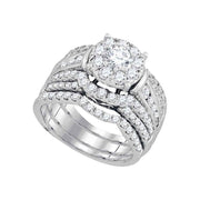 Unbranded .46 CT. T.W. TW Diamond Ring Trio Set in 14K white Gold