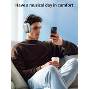 VEATOOL BT1632 Wireless Over-Ear Headphones, Active Noise Cancelling, Transparency Mode, Silver