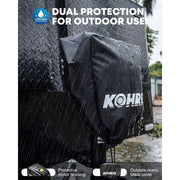 Kohree Electric Trailer Jack, 7500 lbs Capacity, Dual Wire Heavy Duty RV Tongue Jack, Manual Handle, Weatherproof Cover, 22 in Lift, KR1217-WR