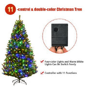Costway CM20679 6Ft Pre-Lit Artificial Christmas Tree Premium Hinged w/ 350 LED Lights & Stand