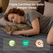 POSMOND Queen Hybrid Mattress, 10 Inch Medium Firm, Pocket Spring, Euro Top, Breathable, Hypoallergenic