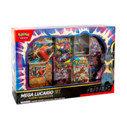 Pokemon 2U4ZS09XCPTT Mega Lucario ex Figure Collection, Etched Foil Promo Card, Oversized Promo Card, 5 Booster Packs