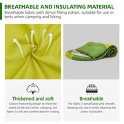 Invoker Direct Sleeping Bag, 3-4 Season Lightweight Waterproof Envelope Design, Hollow Cotton Insulation, 86.6 x 31.5 in, Portable for Camping Hiking Backpacking