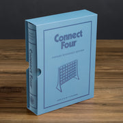 Winning Solutions Connect 4 Vintage Bookshelf Edition Board Game, Fabric-Wrapped Book Case, 42 Wooden Checkers, 10.6 x 8.4 x 2.6 in, 2 lb, 43417